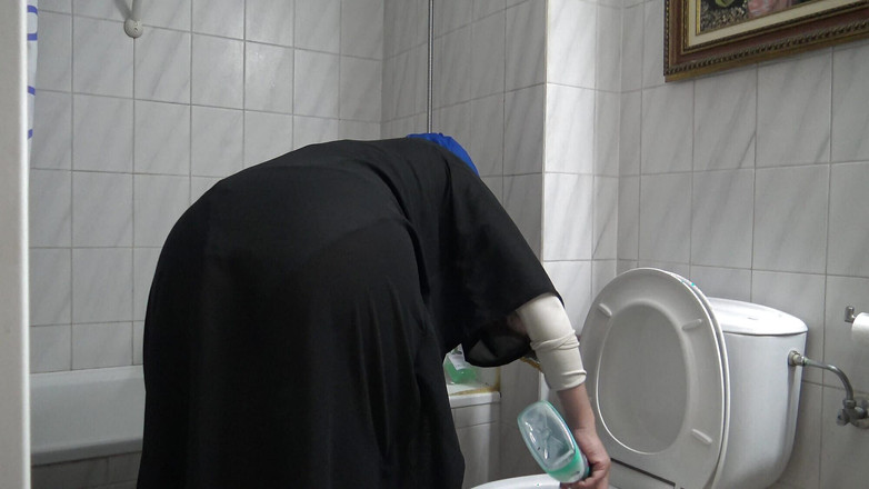 Souzan Halabi: Marocká služka dostane creampie zezadu od jejího šéfa