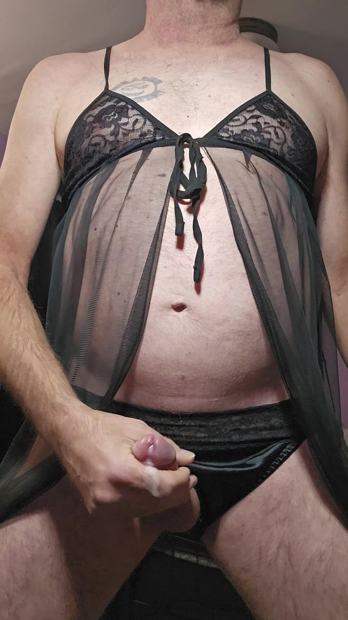 Fantasies in Lingerie: Černá dětská panenka a kalhotky