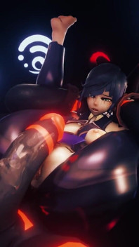 Yelan Gets Her Pussy Fucked Hard in Full Nelson Position by a Big Mitachurl Animation Genshin Impact