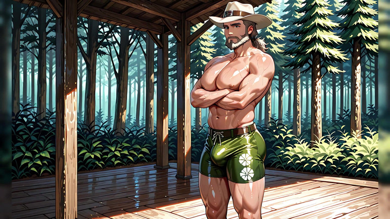 Erotic Man: Karakter Ai dengan Otot Bertelanjang Dada