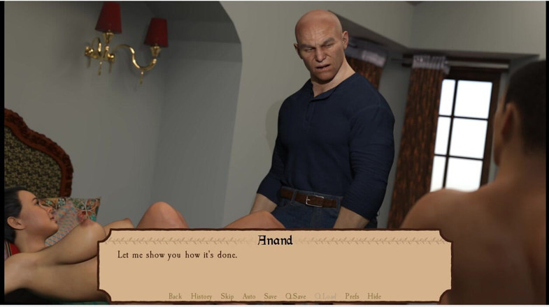 XXX Games Bunk: Short Ntr Stories - Strange Tradition - Gameplay -part 2 - Cheating Wife Enjoys Kissing...