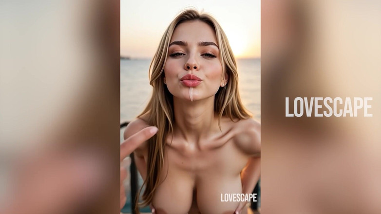 Lovescape: Słońce, piasek i morze: beach babe kontynuuje ruchanie na jachcie