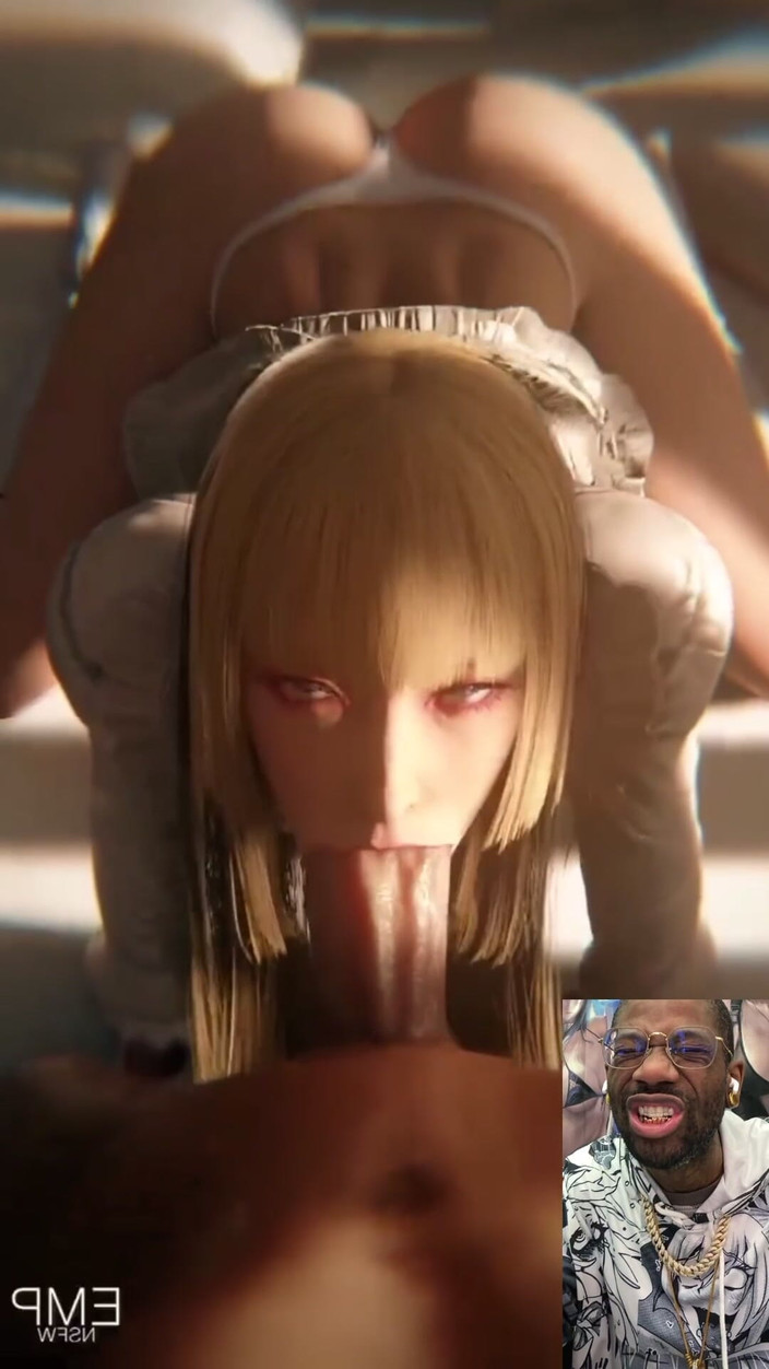 Good news media: リリがグーナーのチンコをディープスロートしている。まるで本気でそう思っているかのようだ