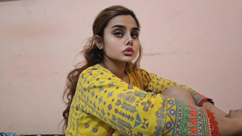 Sairaxsaim: (Mama vitregă) Masaj cu labă - vorbe murdare hindi clare