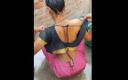 Hot Begam: Indian Village Girl Bathing at Home in Afternoon