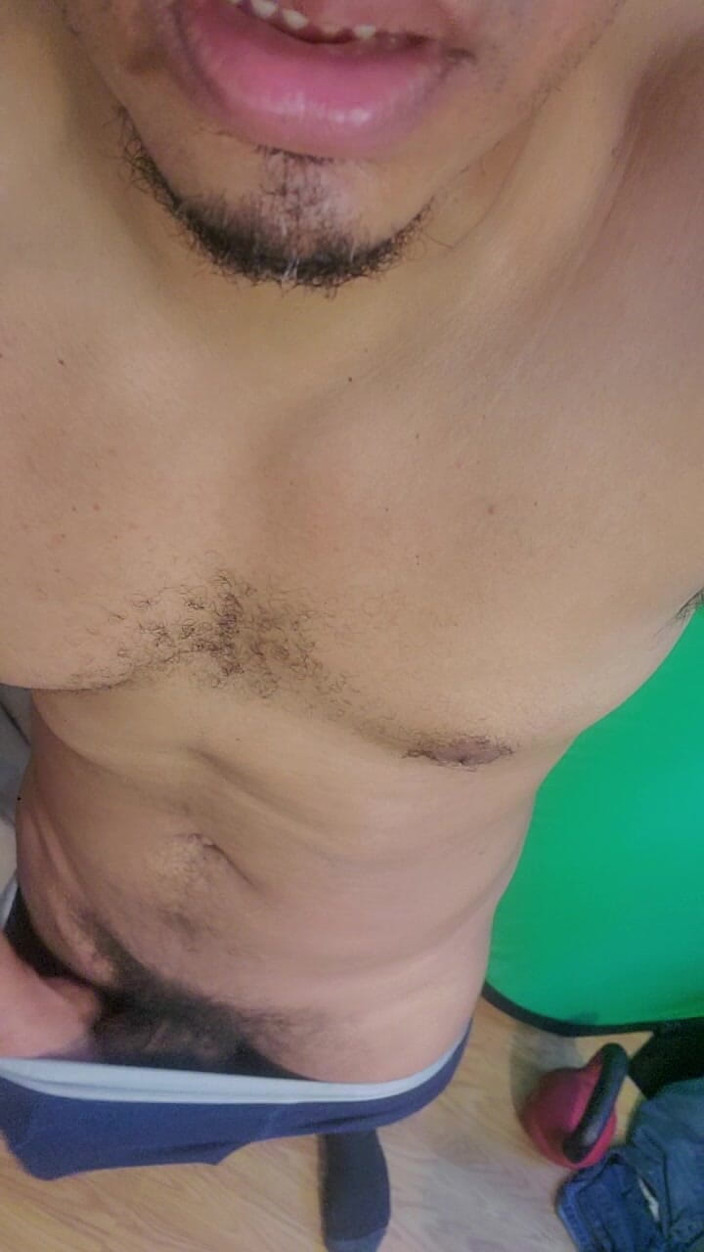 Browndicksavior: Stroking My Cock Before Work Need to Cum so Bad