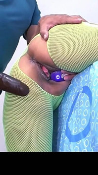 Horny Wife Swallows a Huge Dildo Into Her Deep Pussy.
