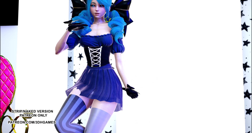 3D-Hentai Games: Bestie - Excuseme Gwen sexy kpop dance league of legends