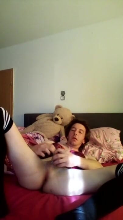 Leatransteen: Leatransteen eats a big load own cum