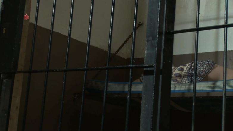 Inquisition and prison world: Pretty Blonde Girl Is Chained to the Ground to Be...