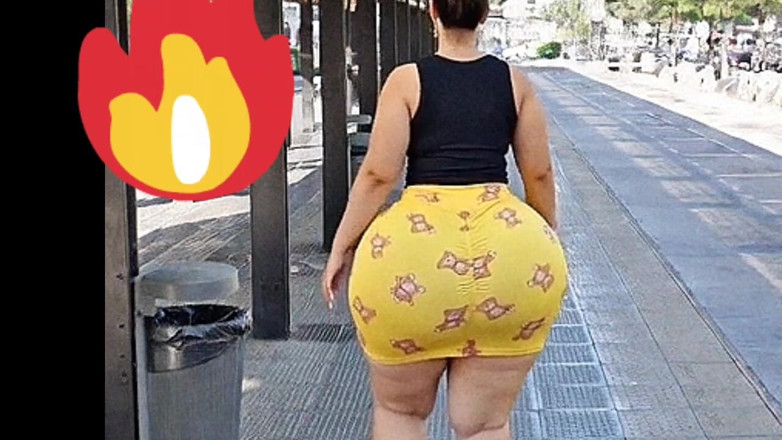 Xprohibidox1: 아르헨티나에서 버스를 기다리는 큰 엉덩이