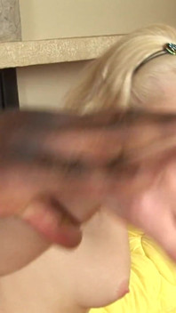Tiny blonde teen craves foot long black meat