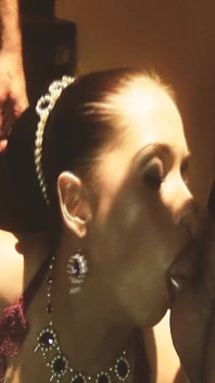 Chic Threesomes Scene1: Busty Brunette MILF Lingerie Loves Having One Cock in Her Mouth and Another in Her Pussy