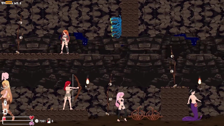 LewdArcade: Angel marielle seiten-scroller transgender porno-spiel teil 06