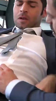MENATPLAY - Latin in suit Hector de Silva anal fucks colleague