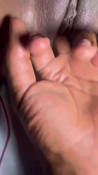 Fingering in Ebony Pussy