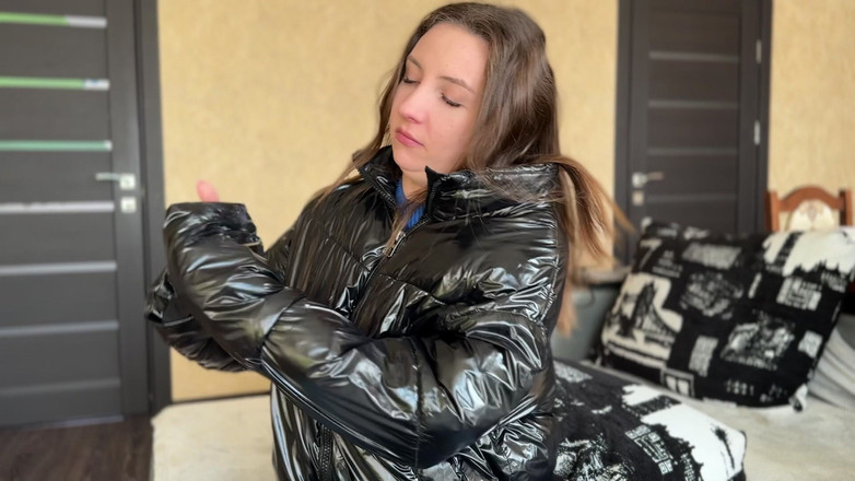 Hottie goddess: İnce kaplı ceket: sümük ve tükürük zevki