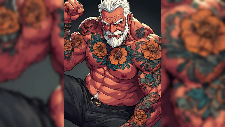 Erotic Man: Bărbați musculoși tatuați sexy Ai Art
