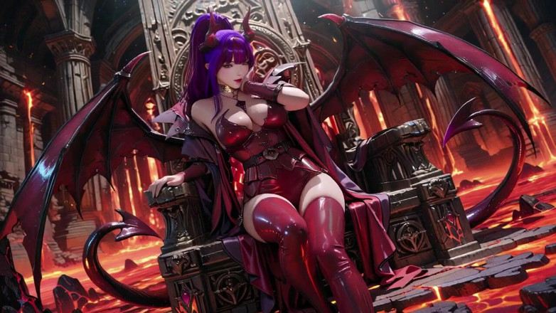 Seraphina Vale: Purple-haired Demon Queen! a Forbidden Feast on the Magma Throne,...