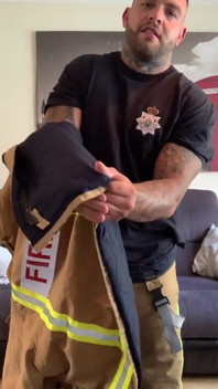 Fireman Andy Cums