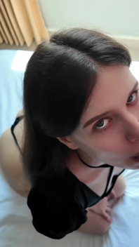 POV 당신은 당신의 일에 일어났다 나는 이미 당신의 자지를 빨아 준비가 있어