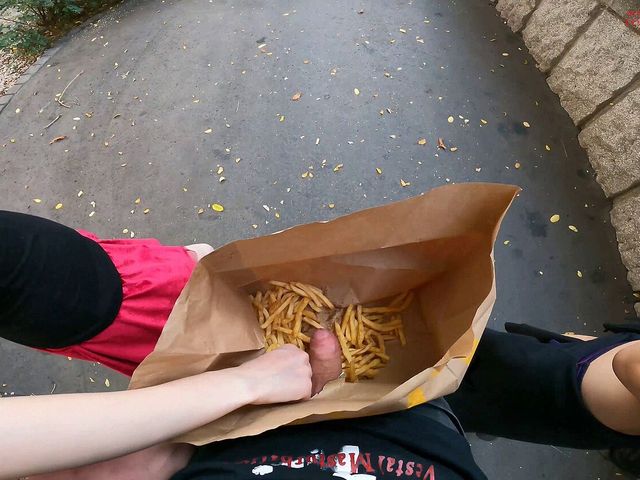 Double Handjob in the Fries Bag... I'm Jerking It! (Dollscult)