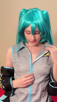 Miku Vocaloid Pixie Tease - Kostüm Flirtet Zu Heißem Dildo & Analritt