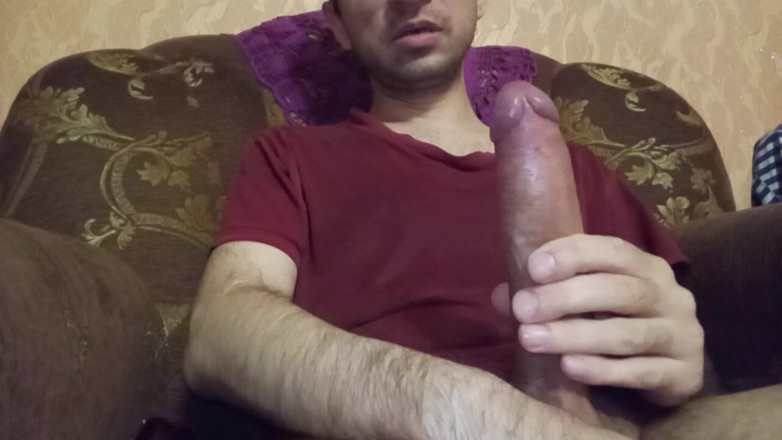 Alex Metallov: Horny Straight Man Jerking Big Cock. Solo Male Masturbation