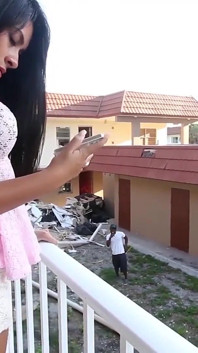 Amazing Latina Jasmine Lopez Sucks Dick Outside