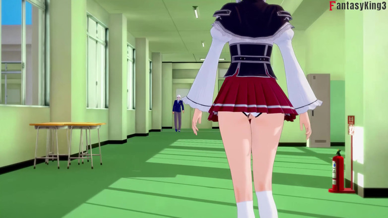 Fantasy king: Koneko se fait baiser dans le train - Dxd Ntr Madness...
