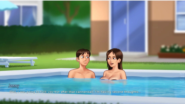 XXX Games Bunk: Summertime Saga - adegan kongkek kolam renang Jenny