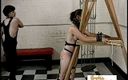 Erotic Female Domination: Girl slaves dominated by a merciless shemale