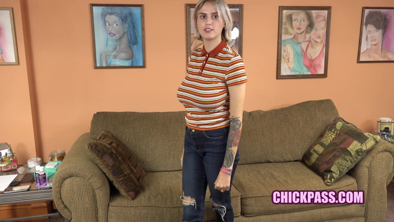 ChickPass Amateurs: Tall and busty Ukrainian teen Tina blows Logan at the...