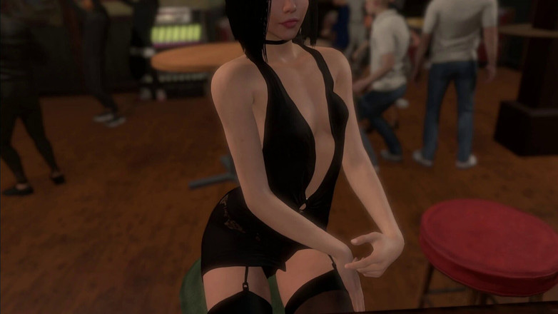 Trans Maaya: Jade neukt een slijmteef in een zwarte jurk