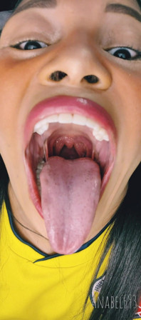 Yawning with My Huge Mouth