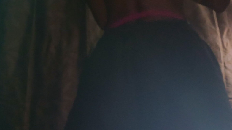 Ombunny: Exotic Fitness Femboy in Chastity Stripteases &amp; Squats in Your Face