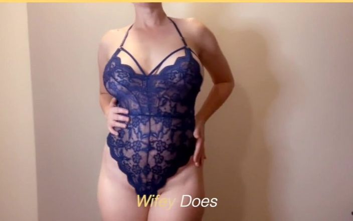 Wifey Does: Sexy Blue One Piece Lingerie