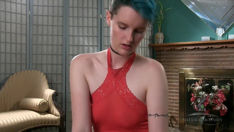 ATK Fans (Hairy): Scary hairy Emo girl plays with her clit