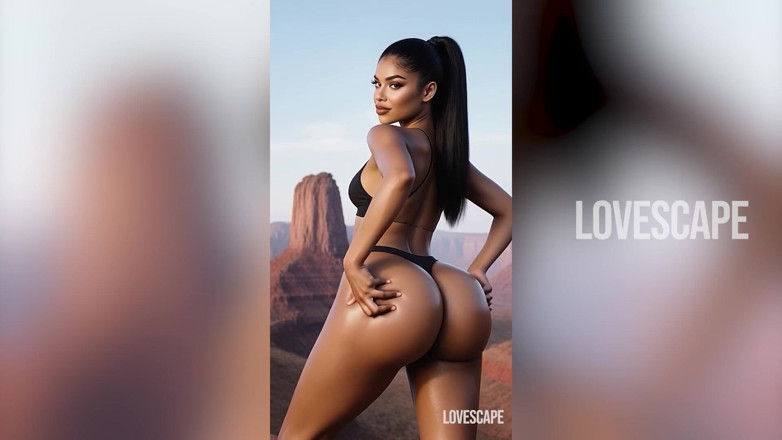 Lovescape: Гірська латинка з лугом - грубий трах раком і капає з фінішу