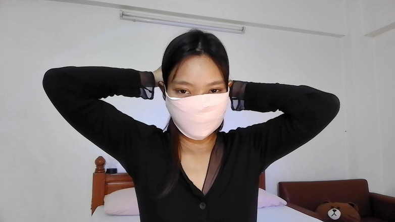 Cupcake: Mordaza de bola con máscara