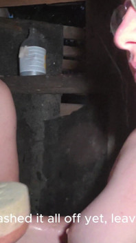 Soapy Naked Bodies in a Rural Shower