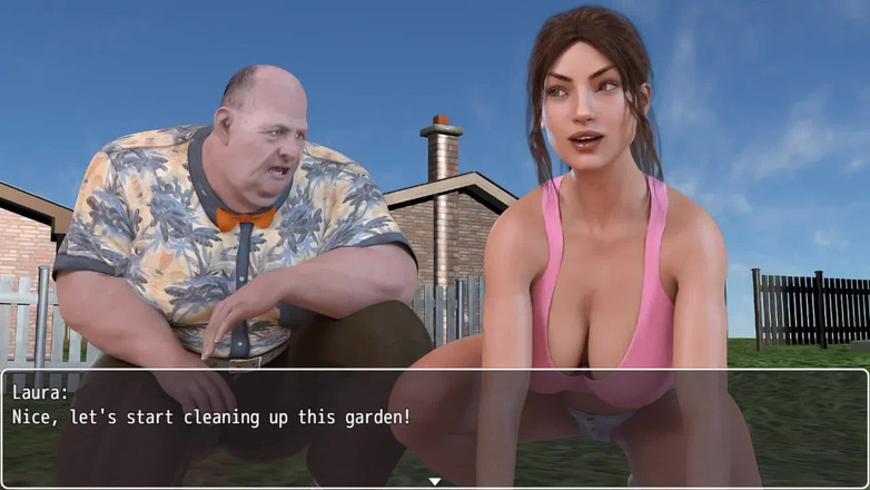 Dirty GamesXxX: Laura Lustful Secrets: Mannen fångade sin otrogen fru kyssa grannen...