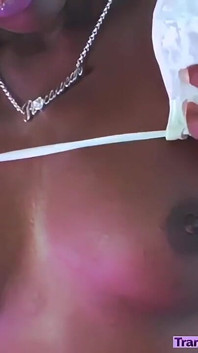 Petite Black Gorgeous Solo Big Dick Cum Aimee