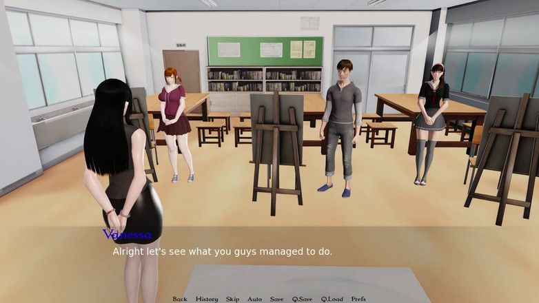 Studio-77: Ebony Teen Blows Fat White Loser-bound by Lust #5- Gameplay