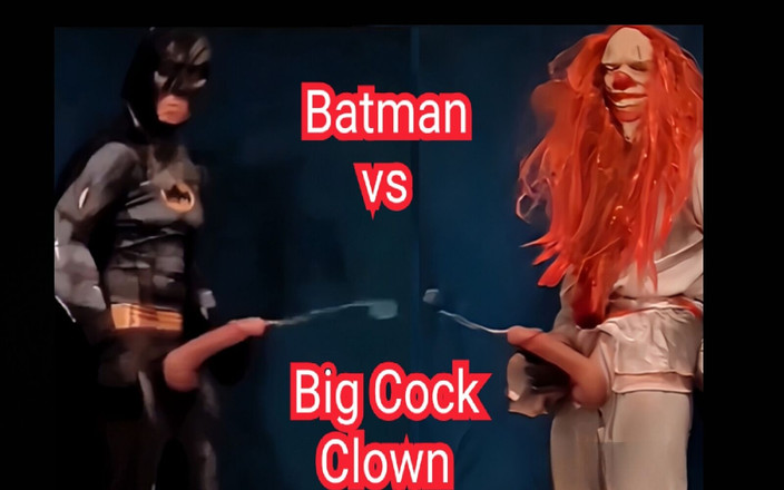 Biggyshots: बैटमैन बनाम पागल जोकर बड़ा लंड लड़ाई