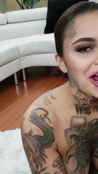 Genevieve Sinn: Tattooed Hot Piece Drains Every Last Drop in POV