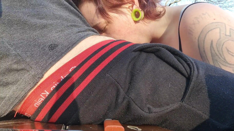 Xmzantroph: Risky outdoor blowjob