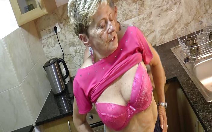 German Homemade: Blonde German Granny Gets Fucked After Doing the Dishes