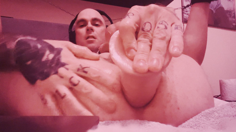 Dildoboy: Fag Slave Dildo Gaping Rosebud Prolapse