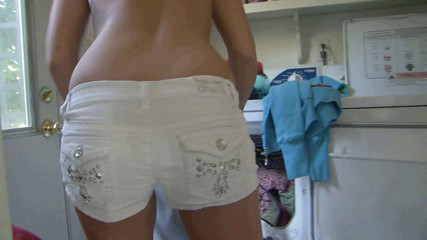 Black Sinner: Haley Sweet takes a big surprise while in the laundry...